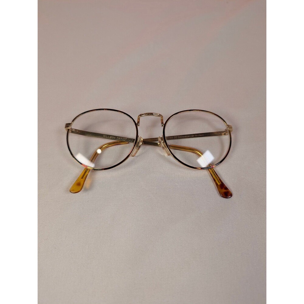 Vintage Wilson 55 Retrospect Eyeglass Frames Gold Tortoise